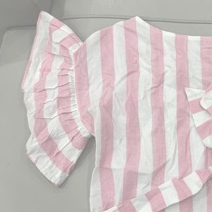 Pink stripe top